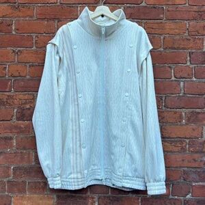 Adidas Ivy Park x Beyoncé Jacket/Detachable Vest | Oversized Monogram Zip Up